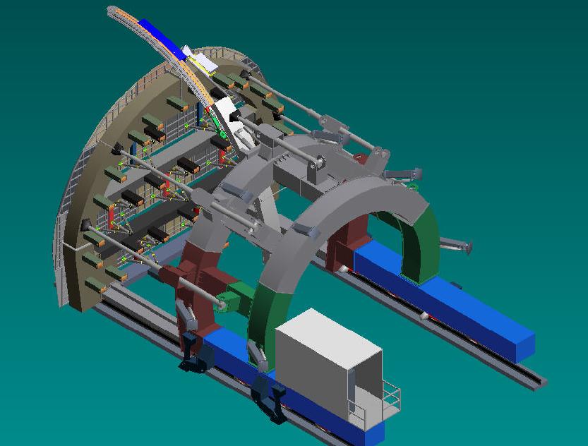 铁建重工拱架式预切槽设备隧道轨道设备