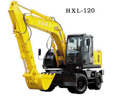 华鑫重工HXL-120360度轮式挖掘机