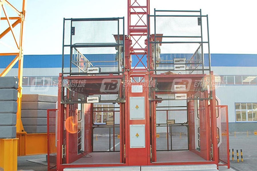 明威塔机800双驱施工升降机