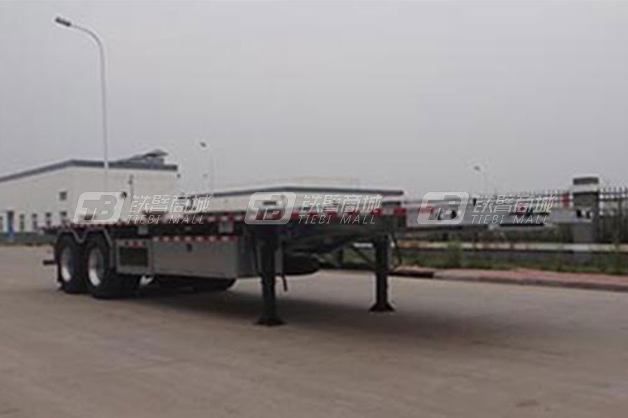 中国重汽QDZ9290TPB平板运输半挂车