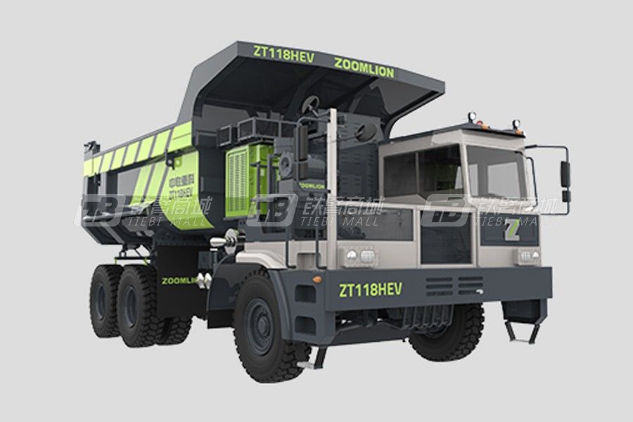 中联重科ZT118HEV新能源矿用自卸车